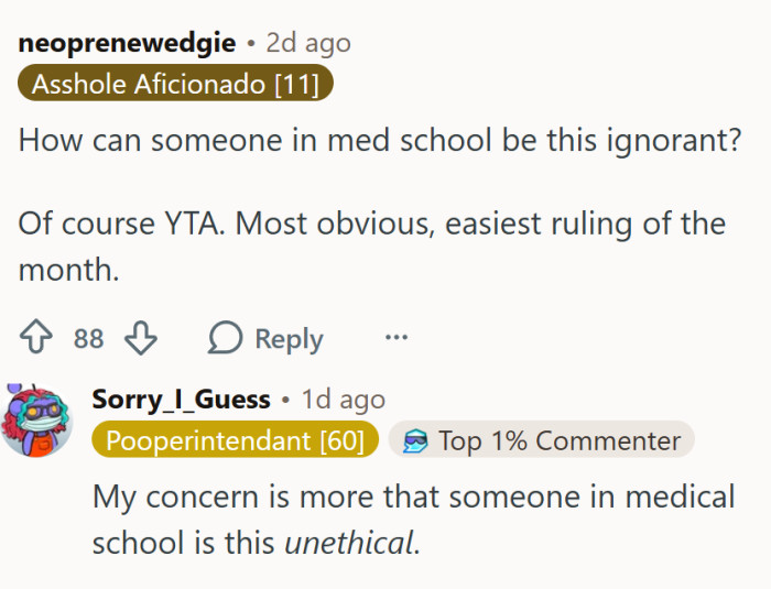 Ignorant and unethical