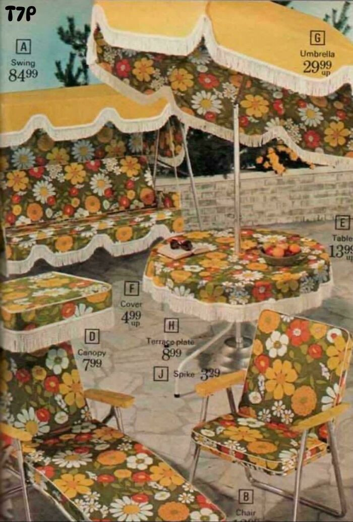 "Patio Furniture From The Sears Catalog, 1974"