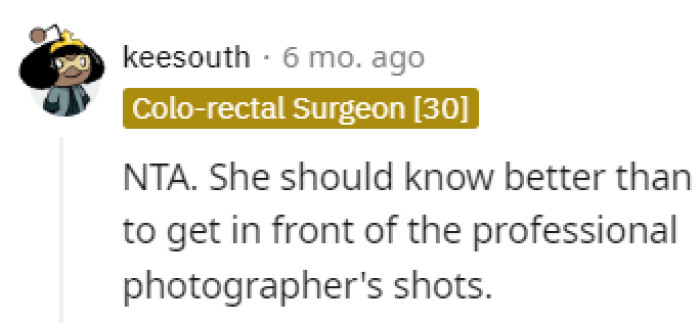 She should know better