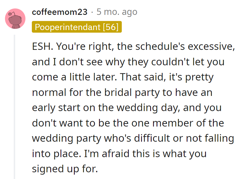 Marathon schedule, but being fashionably late in a sea of early birds risks the 'difficult diva' badge.