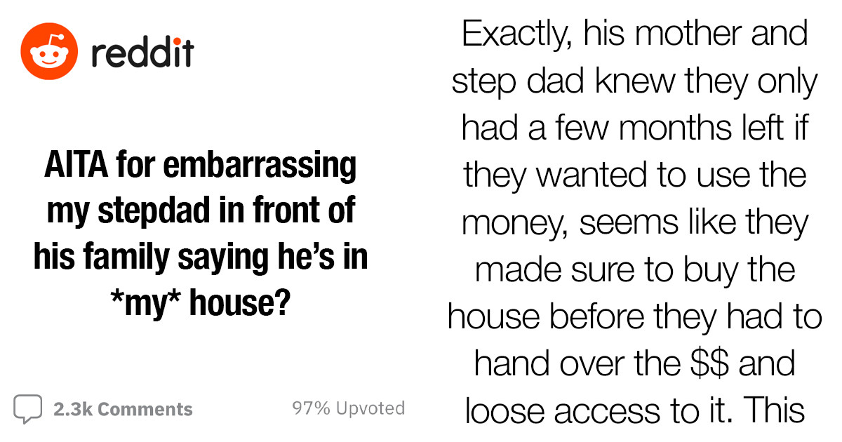 17-Year-Old Embarrasses Stepdad In Front Of His Family By Pointing Out That The House Was Not His