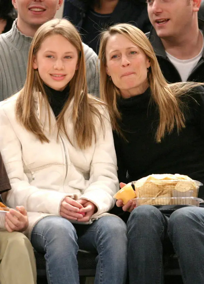 3. Robin Wright and Sean Penn's daughter, Dylan Penn, back then: