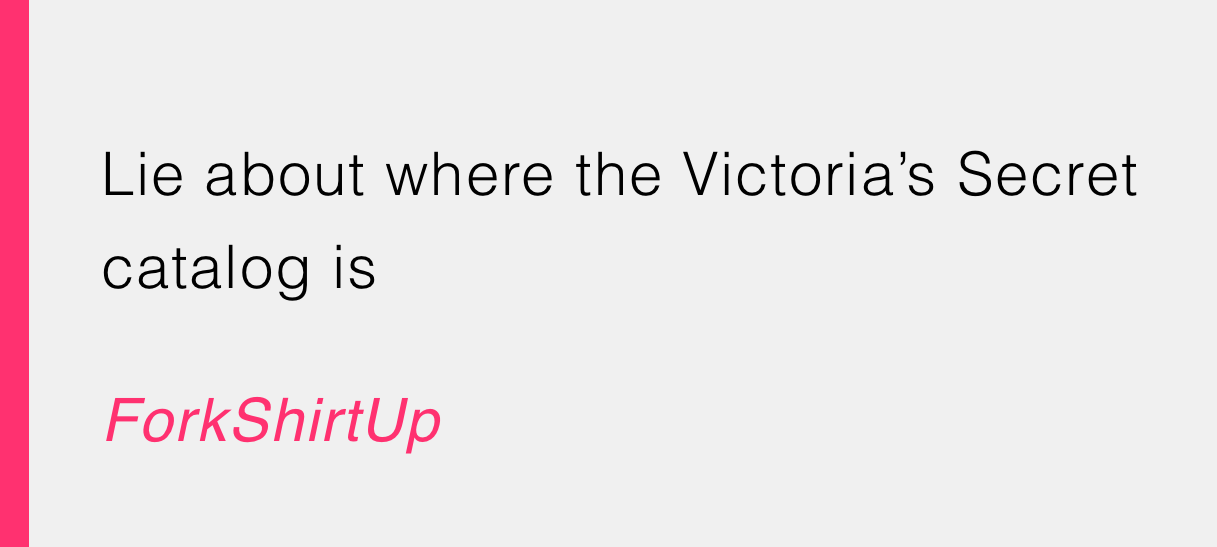 Because a little lie here and there never killed anybody.