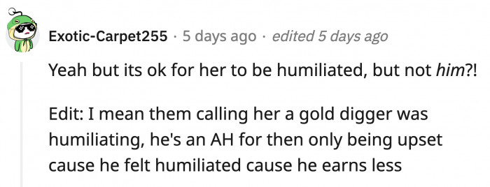 The double standards never end, do they?