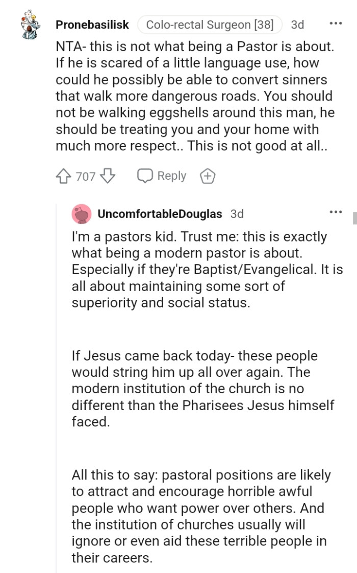 You should not be walking on eggshells around this man