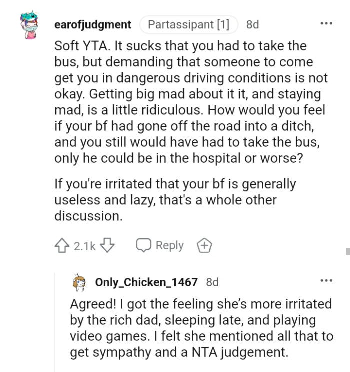 Staying mad at him is a little ridiculous