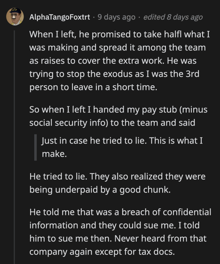 16. When your employee knows you well enough to have a contingency for your lying