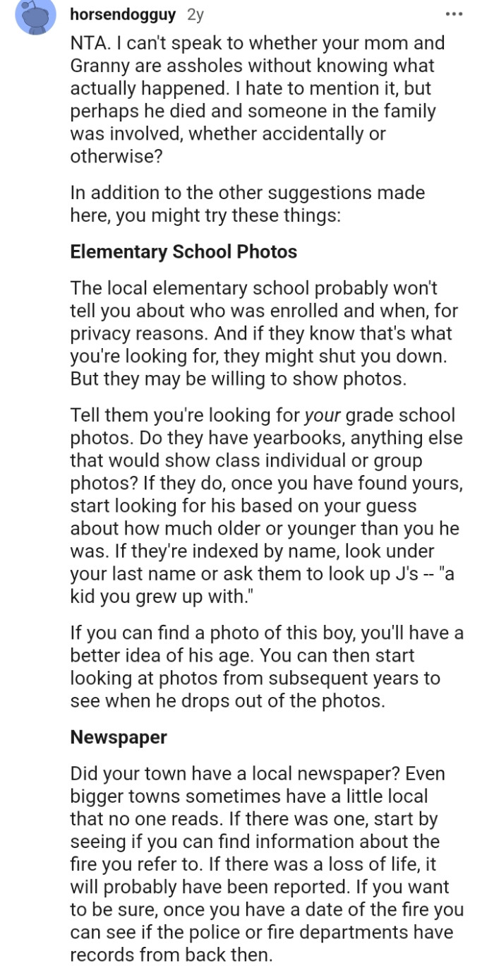 This Redditor is dropping ways that the OP can get answers for herself