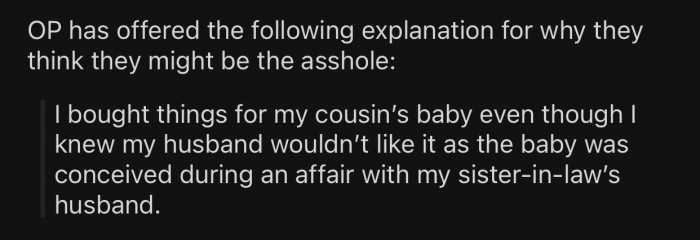 OP thinks she might potentially be the a-hole for the following reason: