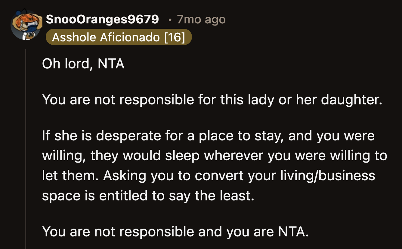 OP would become Kate's ATM if she agreed to house her and her children.