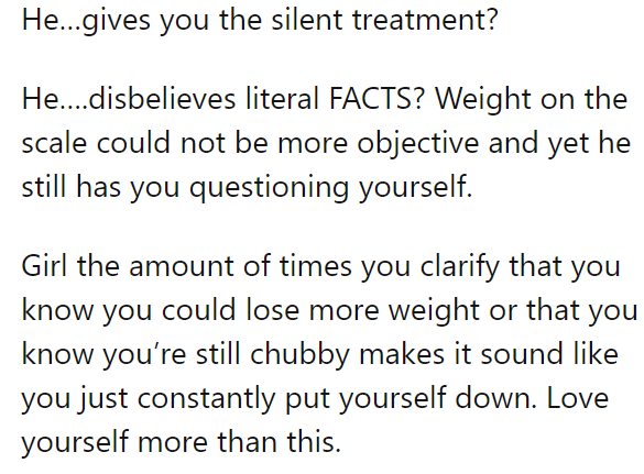 A Redditor said the OP deserves better treatment