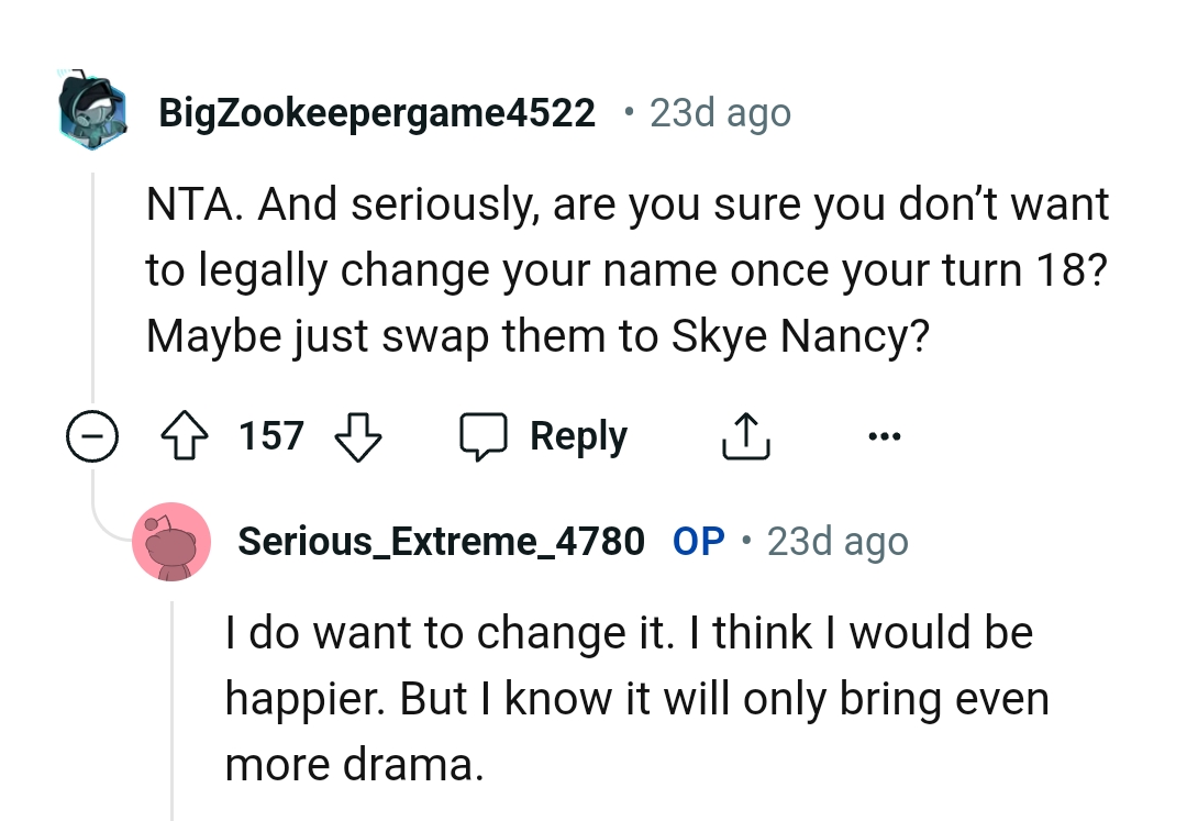 Swapping it to Skye Nancy