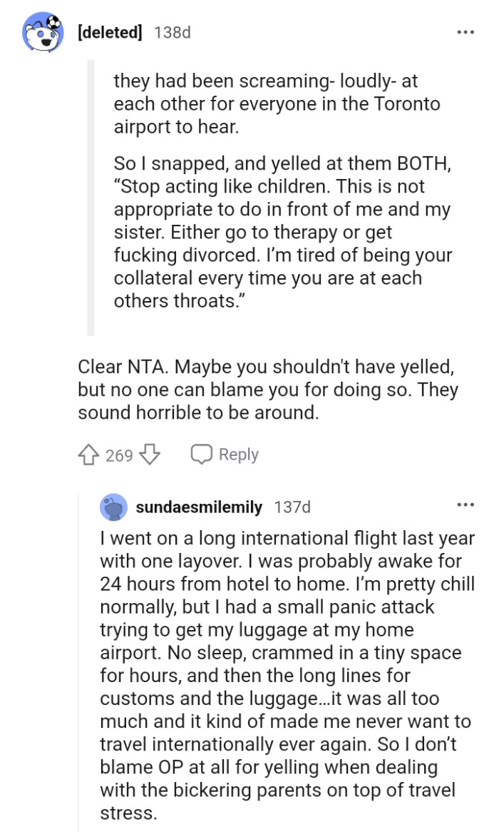 Maybe the OP Shouldn't Have Yelled