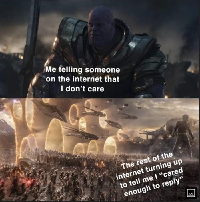 1. At least they cared.