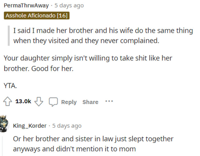 Just because the sibling went along with the rule doesn't mean that OP's daughter will, and that's okay.