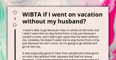 Couple's Vacation Plans Crumble After Husband Breaks Leg, Wife Considers Going Solo