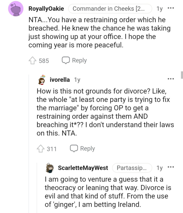 This Redditor hopes the coming year is more peaceful for the OP