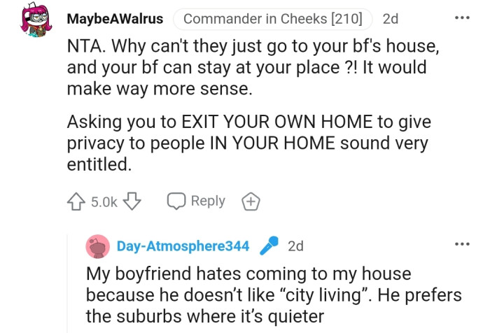 The request sounds very entitled