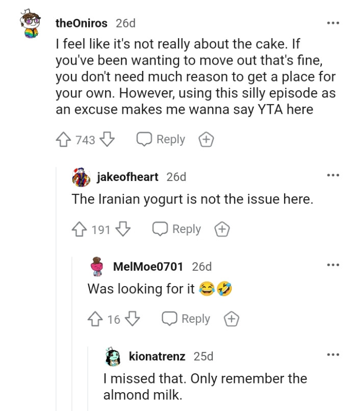 This Redditor can't understand why the OP would use this silly episode as an excuse