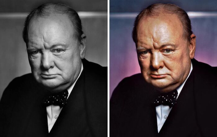 Portrait of Sir Winston Churchill, 30 December 1941, by Yousuf Karsh.