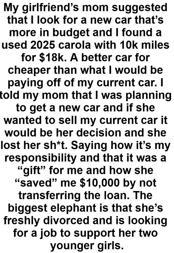 The OP got a better car for cheaper than what he would be paying off of his current car