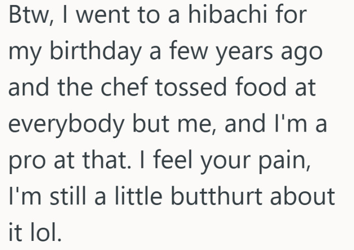 Being the only one left out of the toss is a tiny moment that somehow lingers.