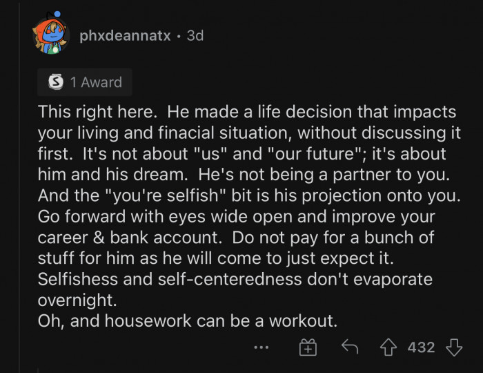 Not discussing the decision first was a huge mistake on his part.