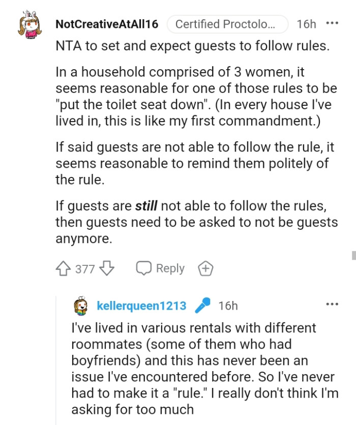 Guests need to be asked to not be guests anymore