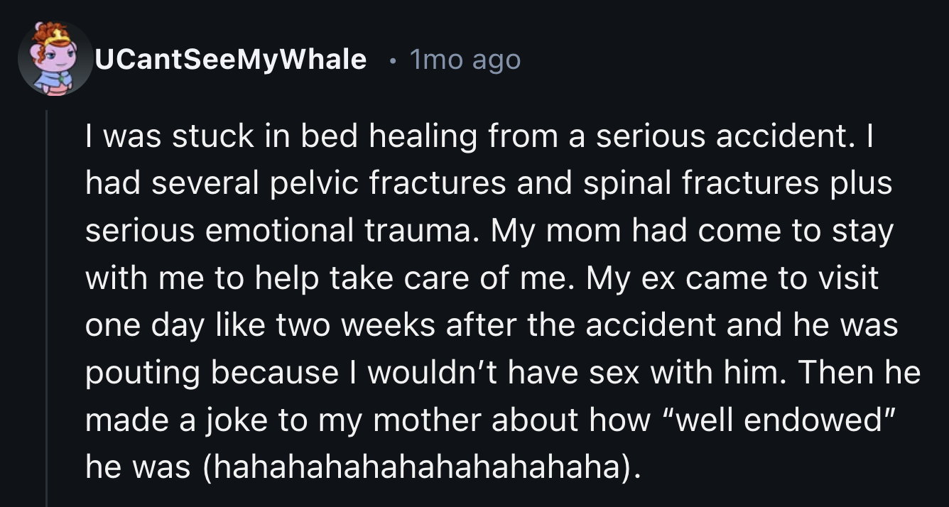 8. Someone needs to examine their priorities and boundaries.