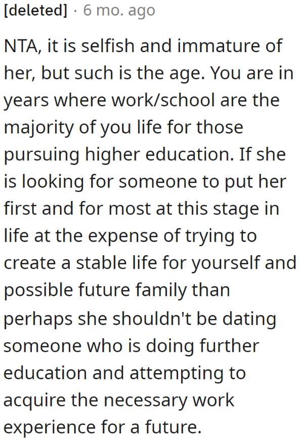 One Redditor Agrees but Understands Why She Feels That Way Because of Her Age.