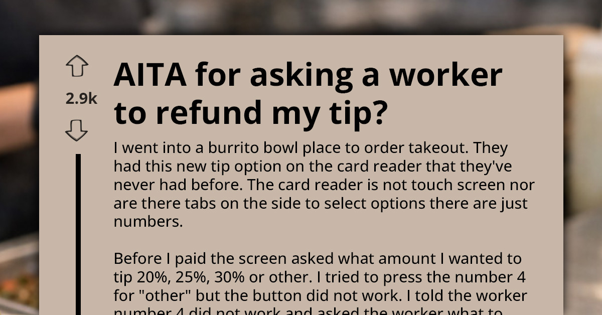 She Tried To Leave A Custom Tip - And Accidentally Got Charged 30% Instead