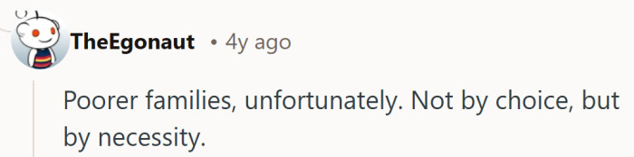 A quiet truth drops in here, pointing out the reality a lot of kids never talk about.