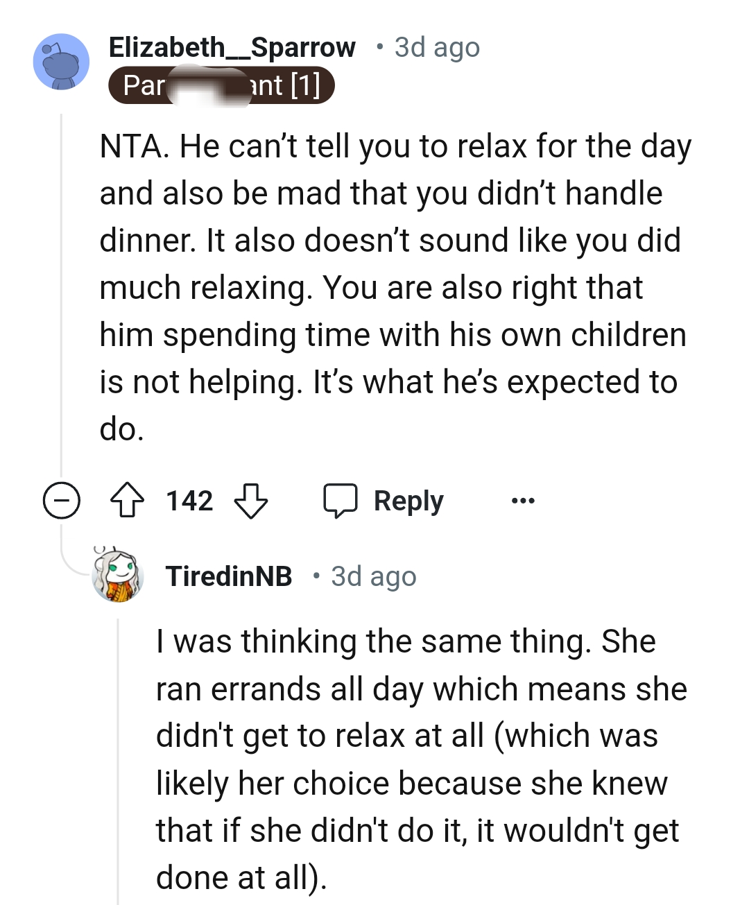 It Does Not Sound Like the OP Did Much Relaxing