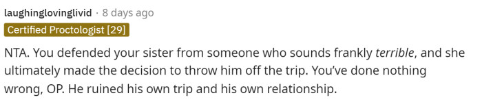 We truly agree with most of these comments regarding how terrible the boyfriend is and how OP saved her sister.