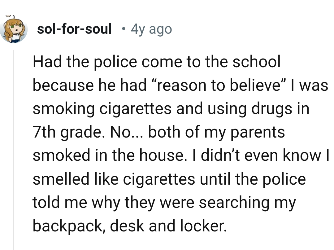 11. Having parents who smoke in the house