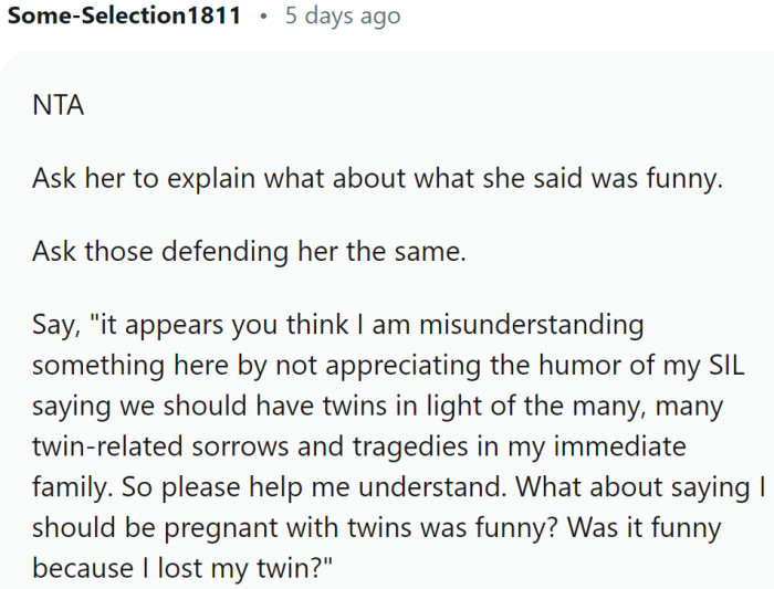 What part of it was funny?