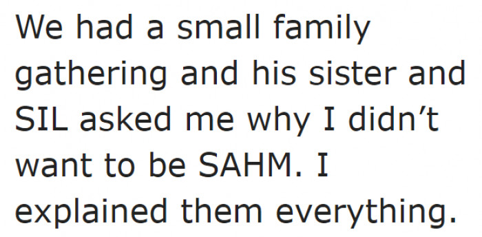 They had a small family gathering.