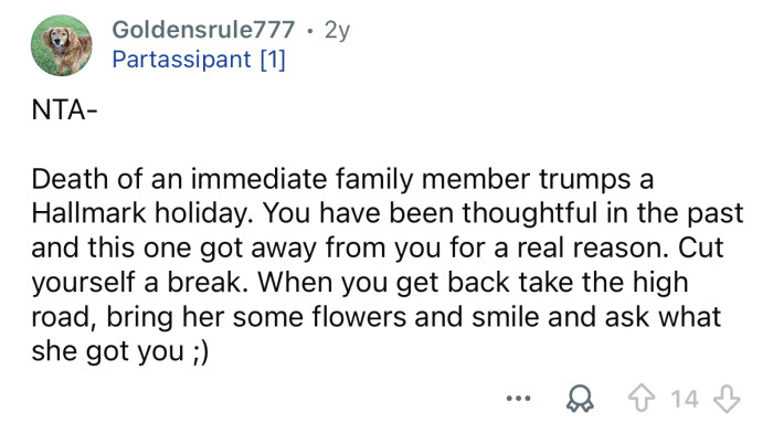 Give yourself a break.