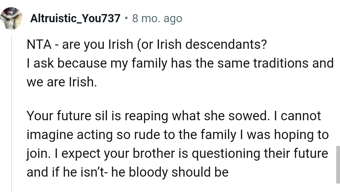 This Redditor Can't Imagine Acting So Rude to a Family You're About to Enter Into