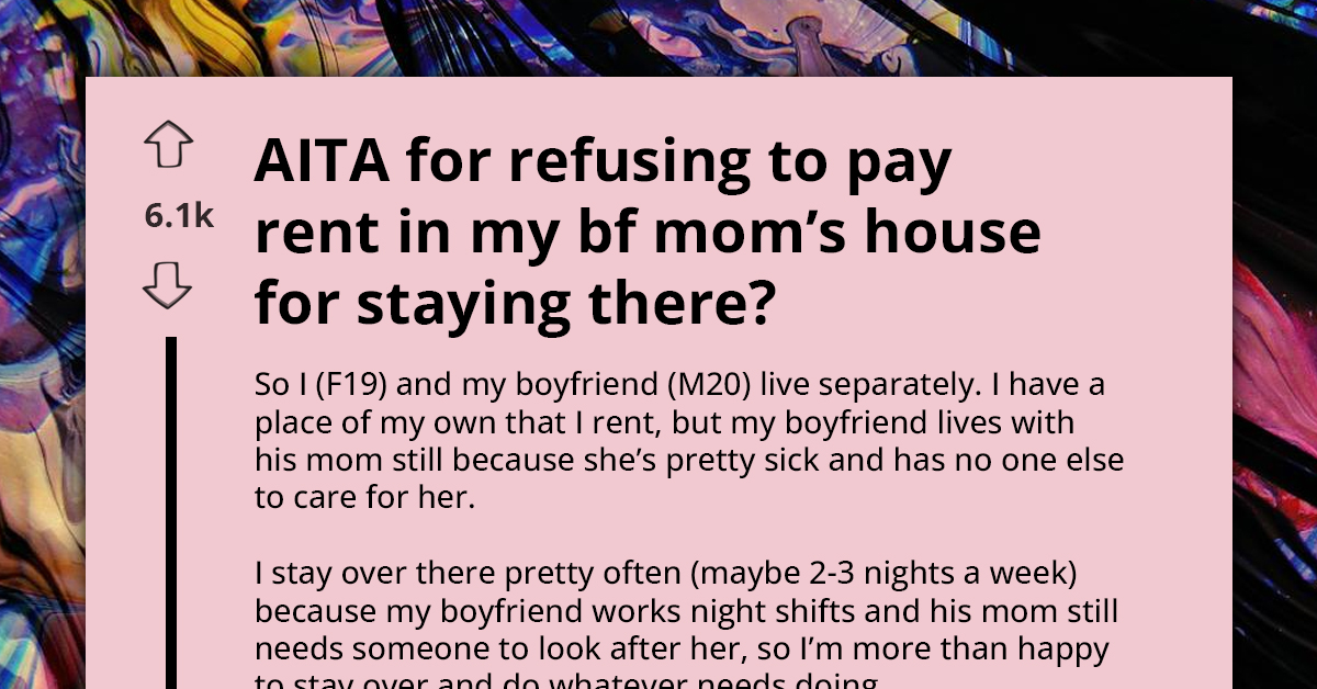 Girlfriend Stays At BF's House To Care For His Sick Mother While He Works, Faces Rent Demand As 'Thank You'