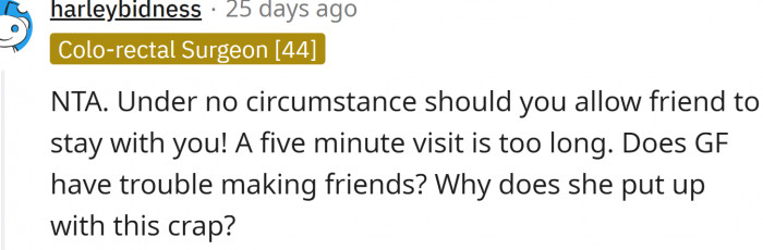 Why does she put up with that?