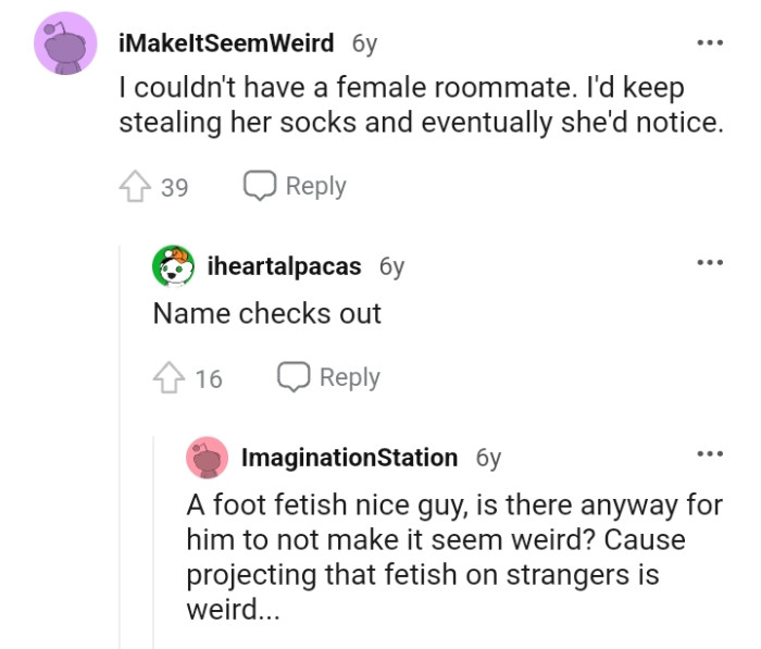 When You Keep Stealing Her Socks