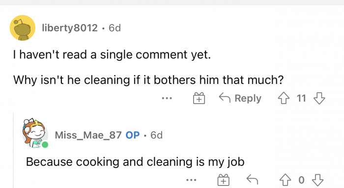 OP responds a lot to the comments and we're loving it.