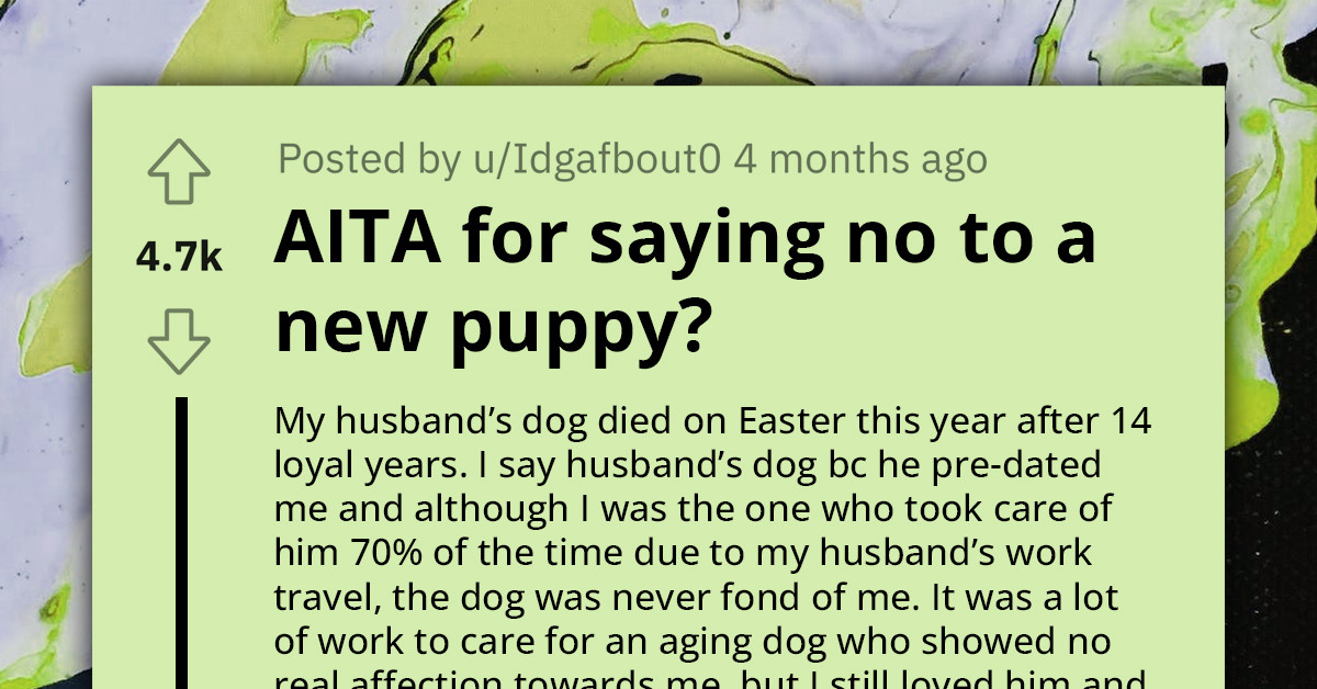 Woman’s Husband Packs Up And Moves Into Hotel After She Said No To New Puppy, Now She’s Considering Giving In To His Demands