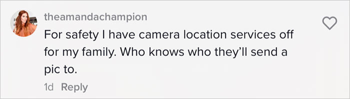 If you want to be better safe than sorry, you can also turn off this feature, as this mom did.