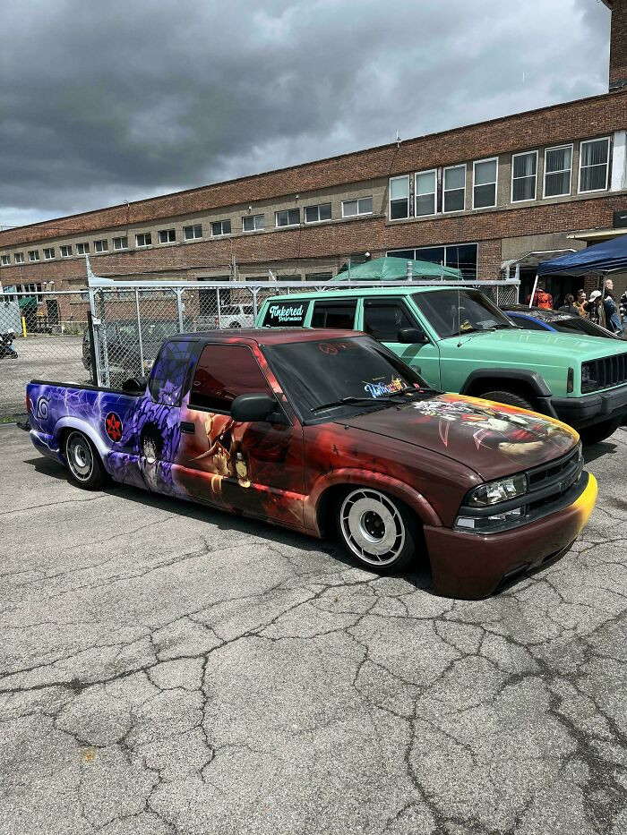 "Chevy S10 With A Naruto Themed Paint Job"