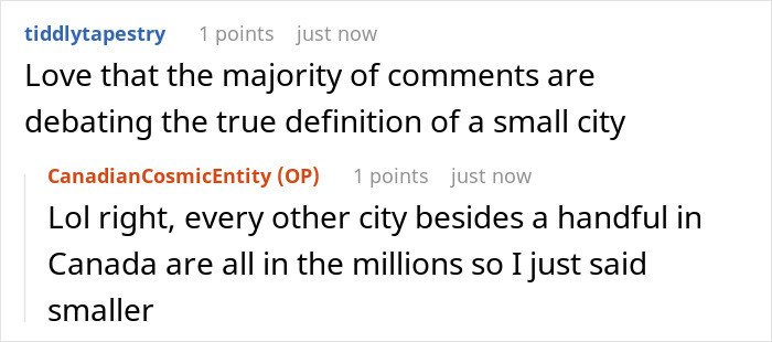 The true definition of a small city