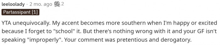 Right off the bat, people started saying how OP was TA and that they do the same thing.