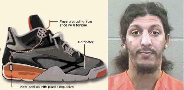 "A man once tried to blow up a plane using explosives hidden in his shoes. A flight attendant smelled something burning, stopped him, and helped save everyone on board."