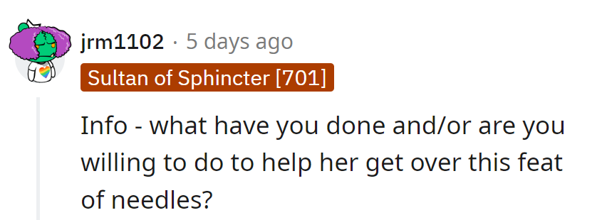 Needle fear? Time for some creative brainstorming! Pillow forts, anyone?